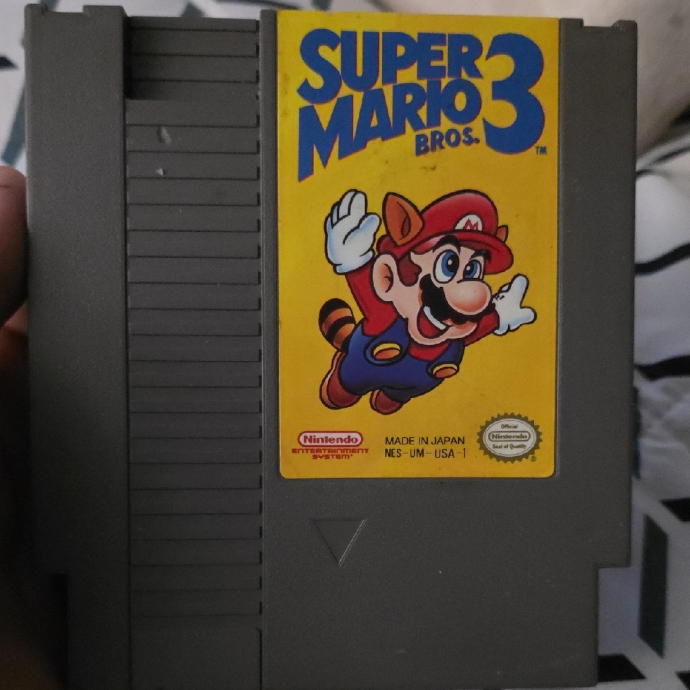Nintendo Super Mario Bros. 3 NES Game Cartridge - Gray/Yellow